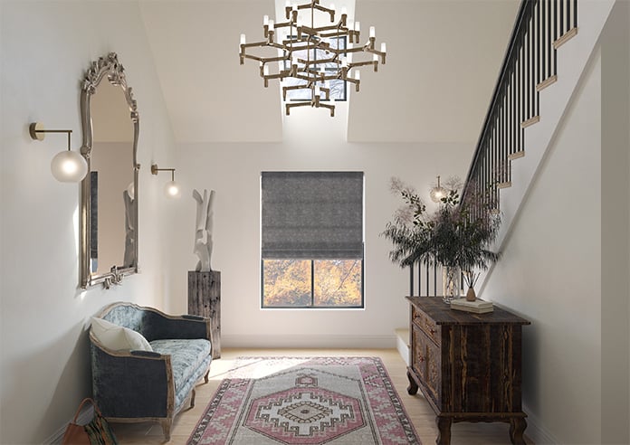 Darwin, Charcoal - Twist&Fit Roman Blind - Image 9